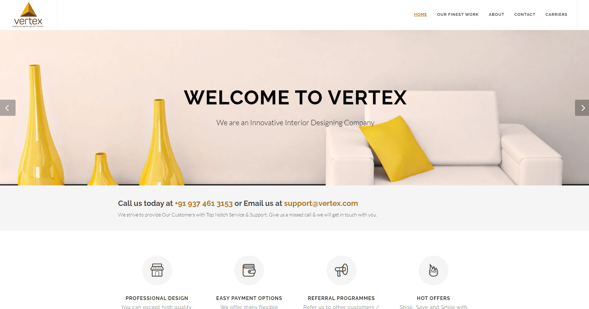 Vertex screenshot